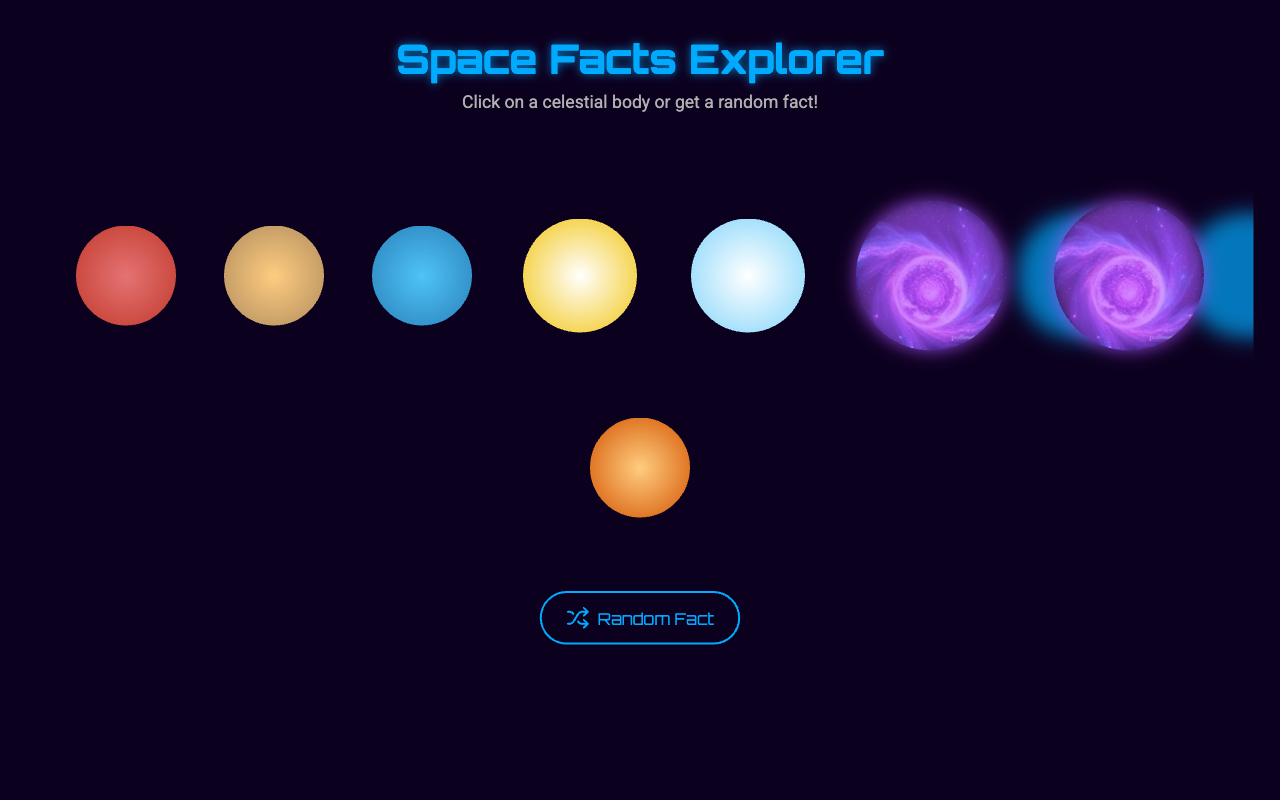 Space Facts Explorer
 screenshot