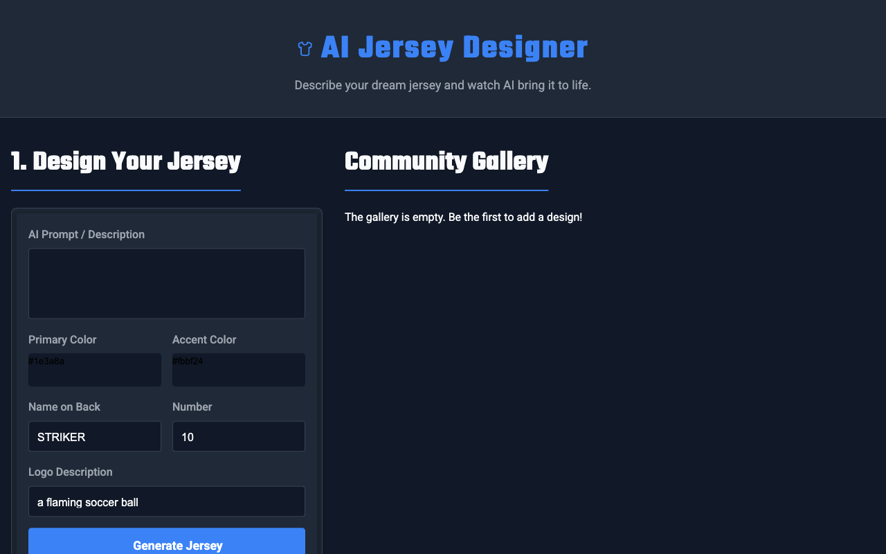 Jersey Design Studio
 screenshot