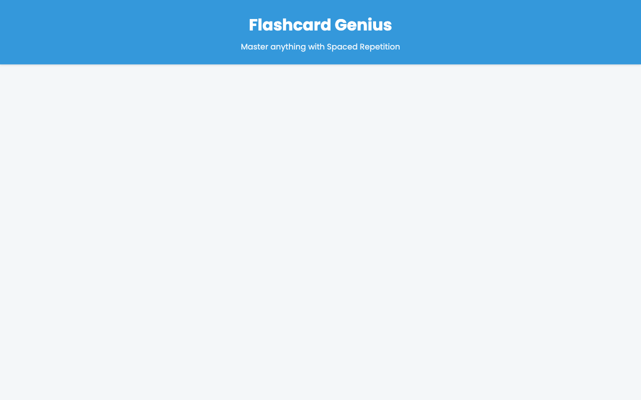 Digital Flashcard Tutor
 screenshot