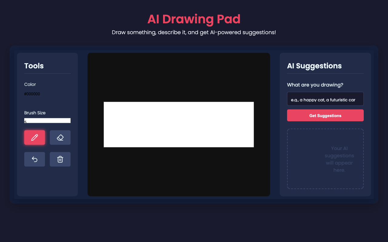 AI-Powered Sketchpad
 screenshot
