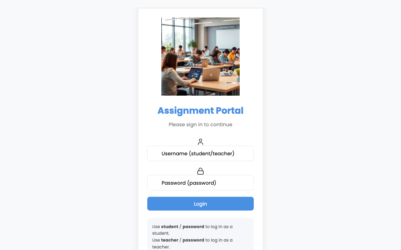 Assignment Submission Platform
 screenshot