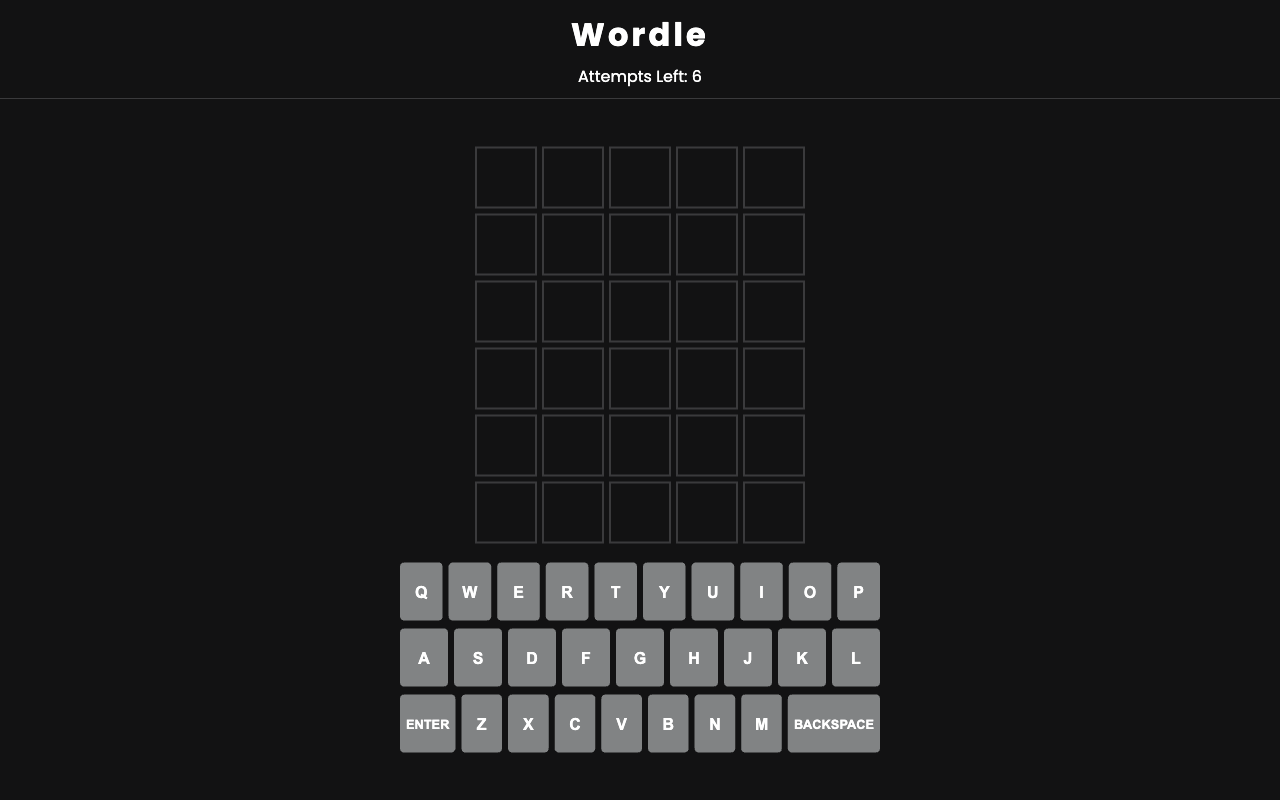 Wordle Clone
 screenshot