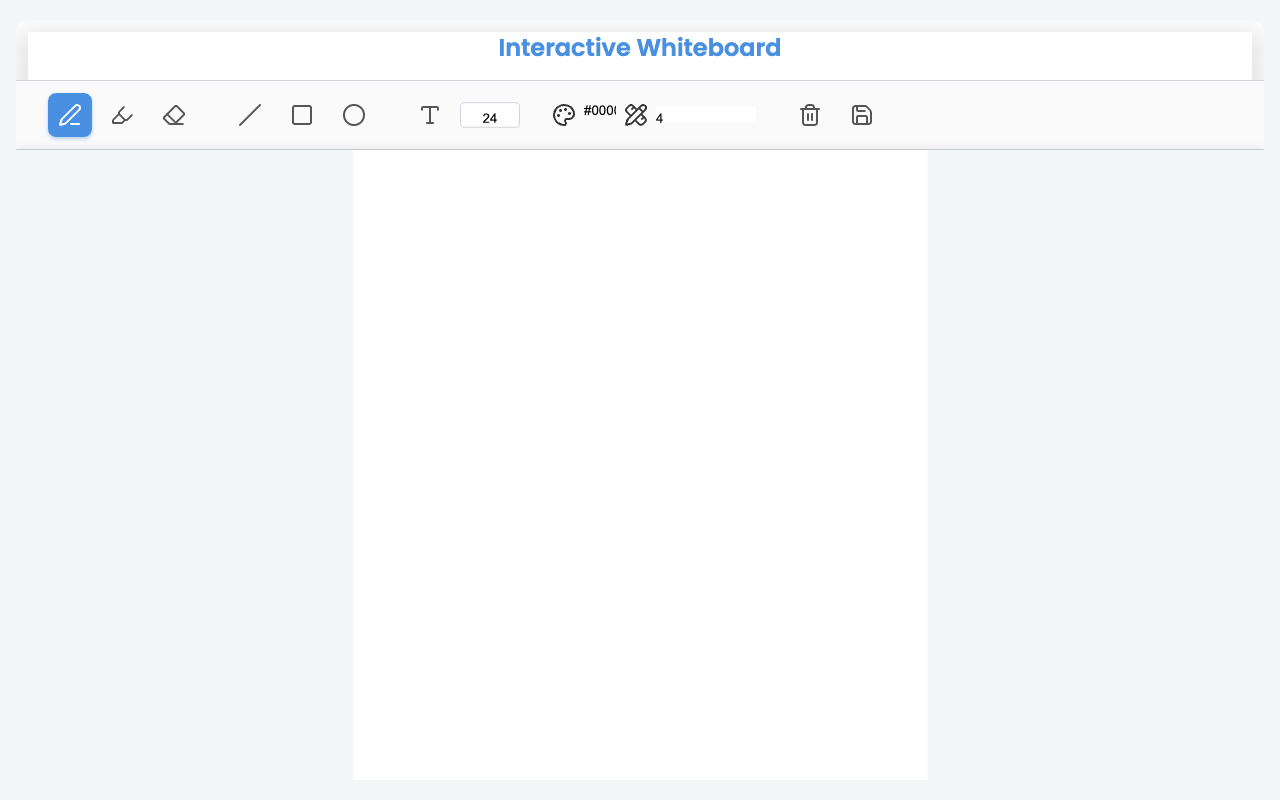 Collaborative Whiteboard
 screenshot