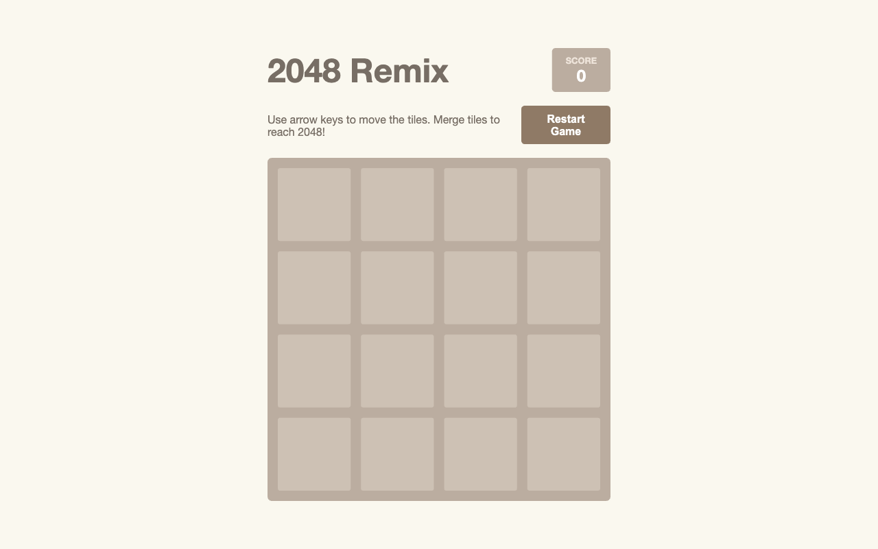 2048 Tile Puzzle
 screenshot