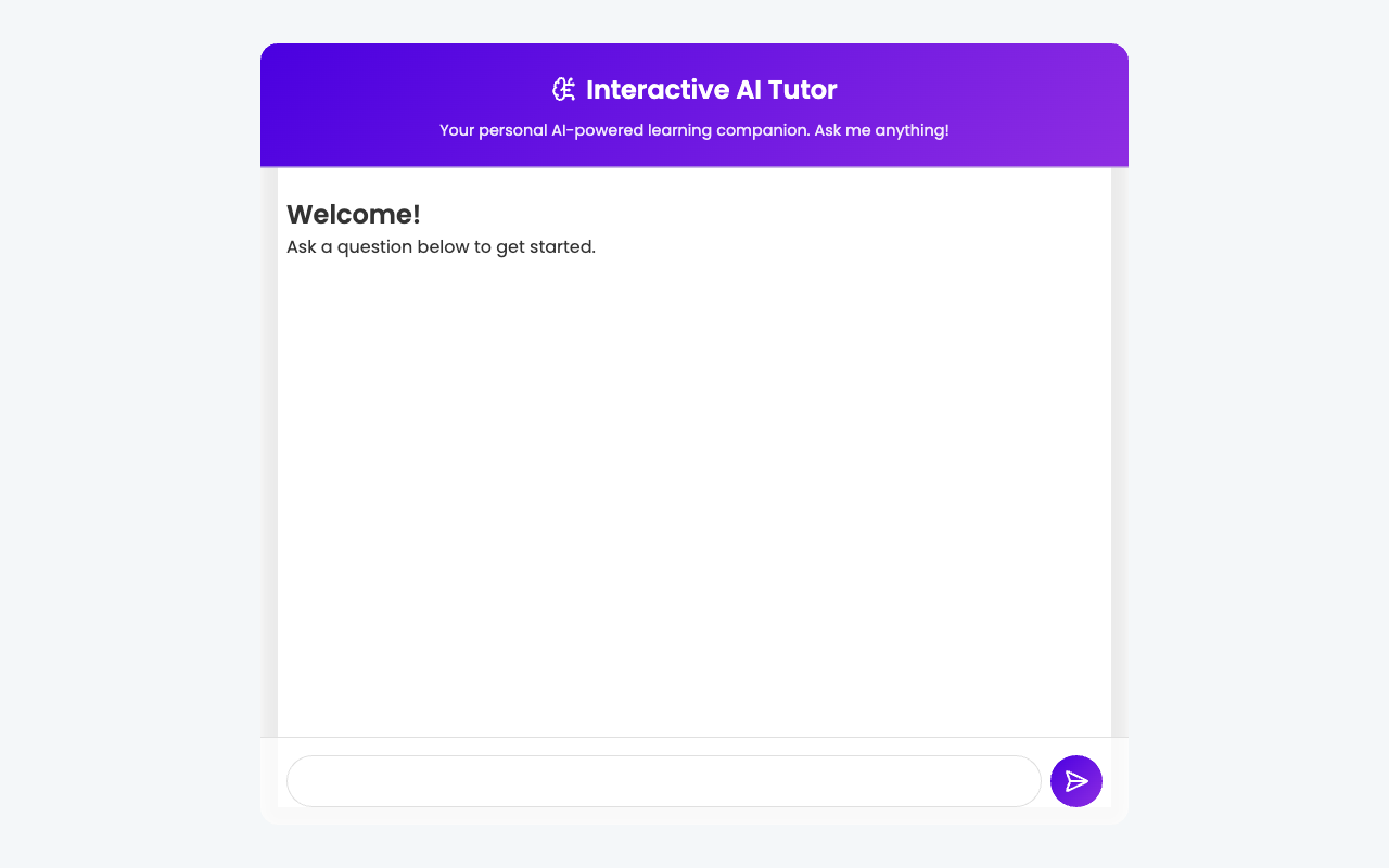 Interactive AI Tutor
 screenshot