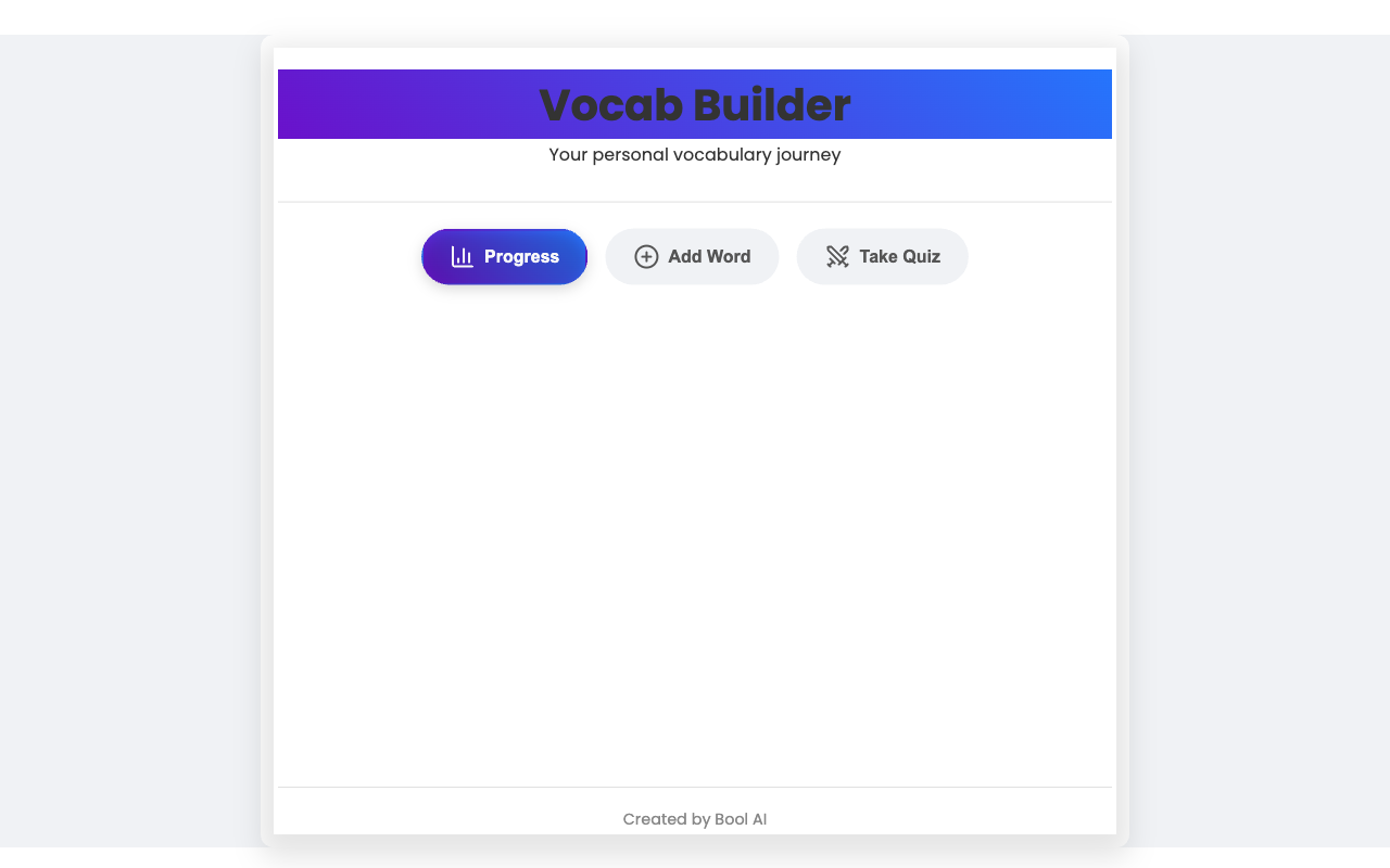 Vocabulary Builder
 screenshot
