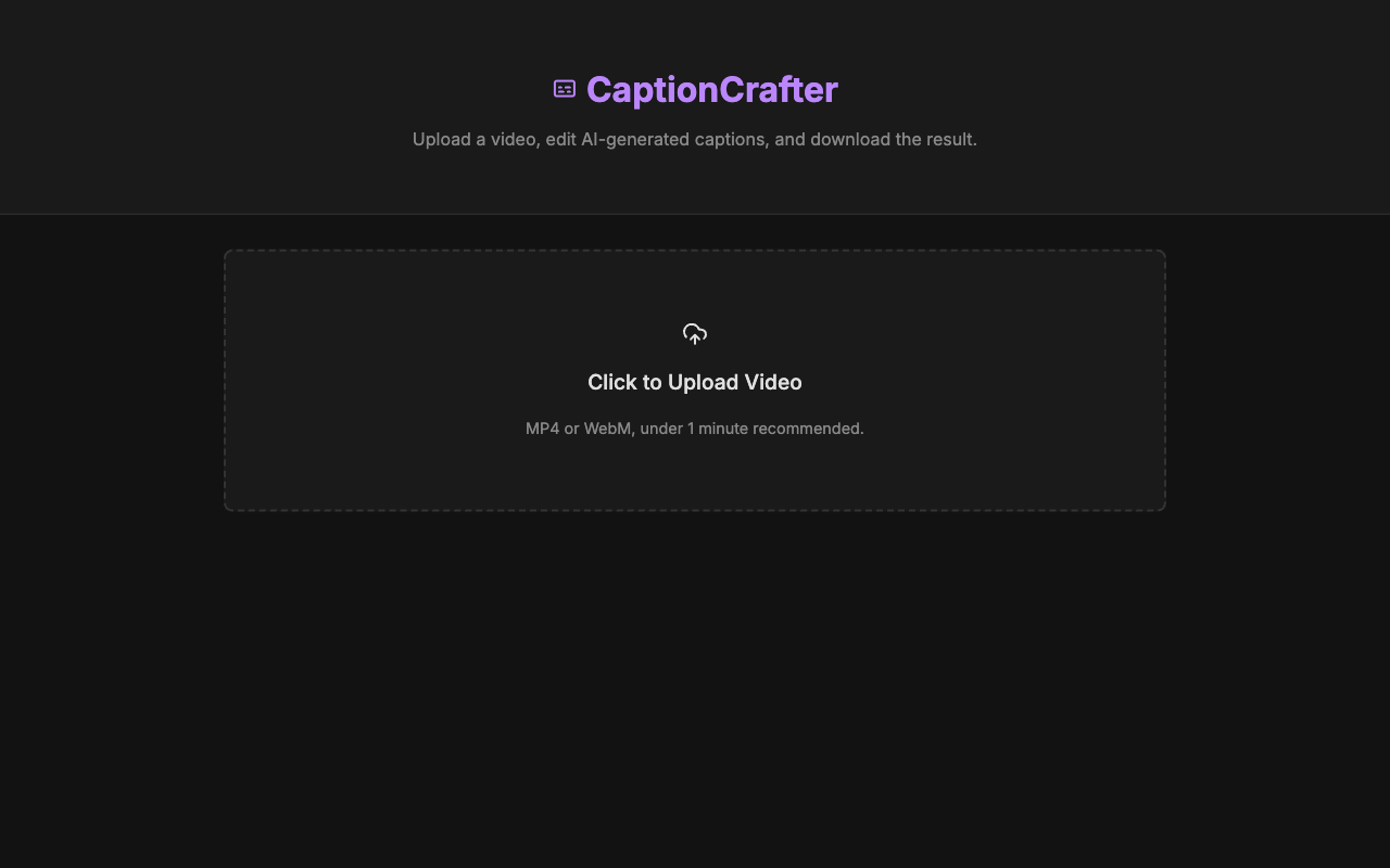 Video Caption Editor
 screenshot