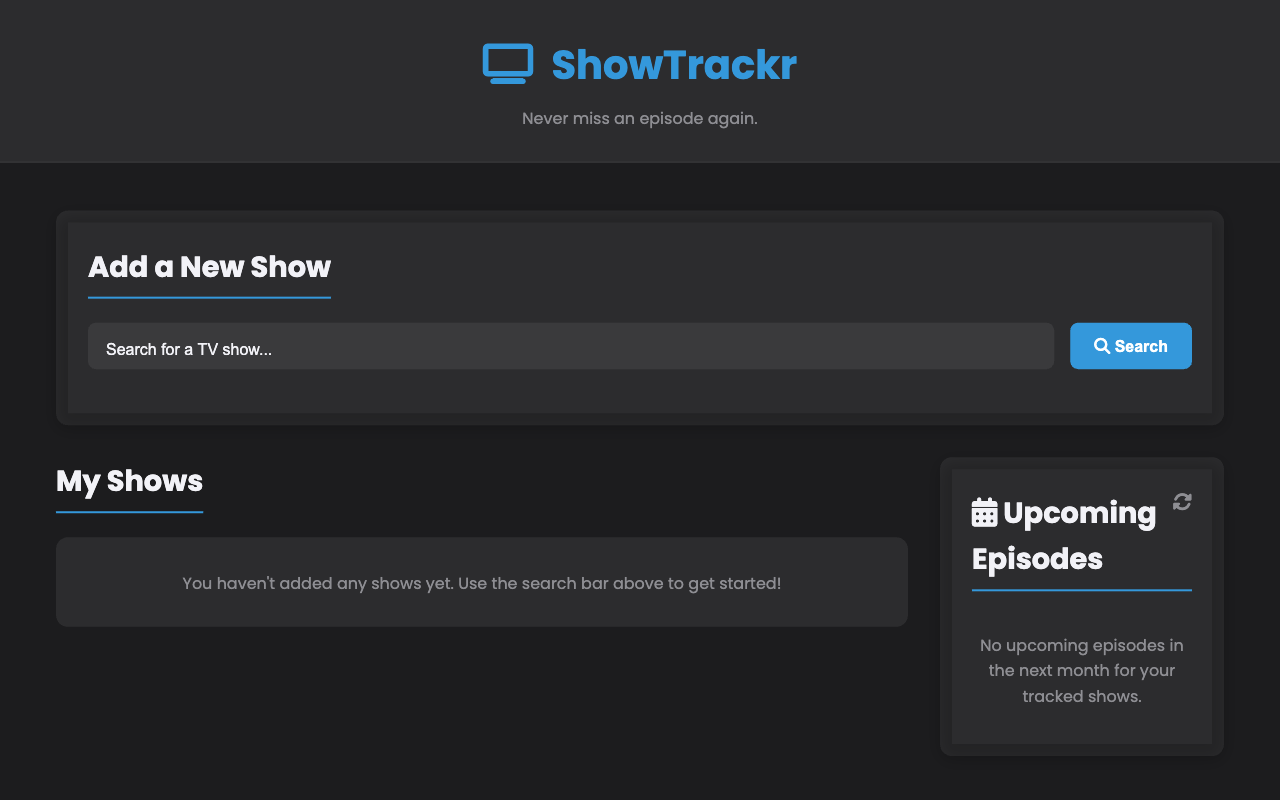 TV Show Tracker
 screenshot