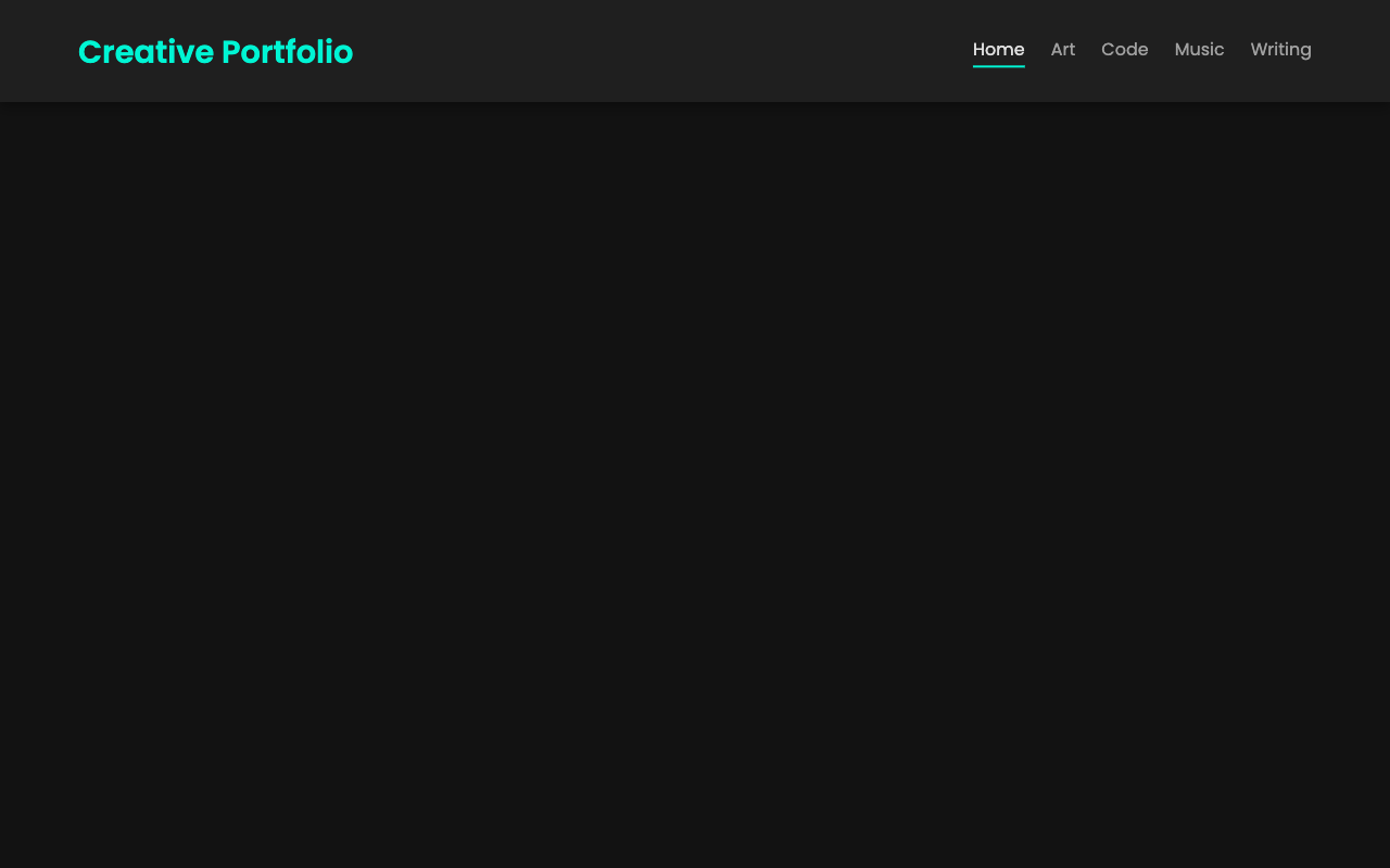 Interactive Creative Portfolio
 screenshot