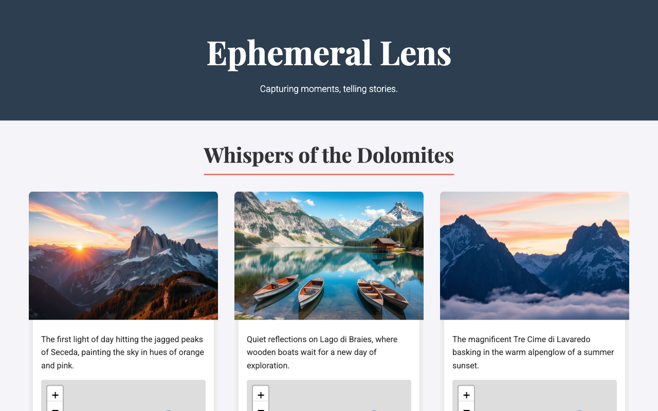 Photographic Story Portfolio
 screenshot