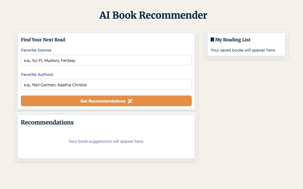 Book Recommendation Engine
 screenshot
