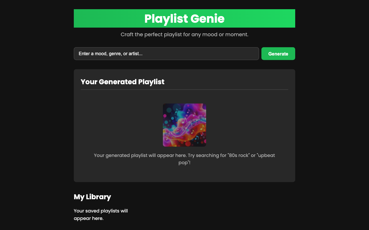Playlist Generator
 screenshot
