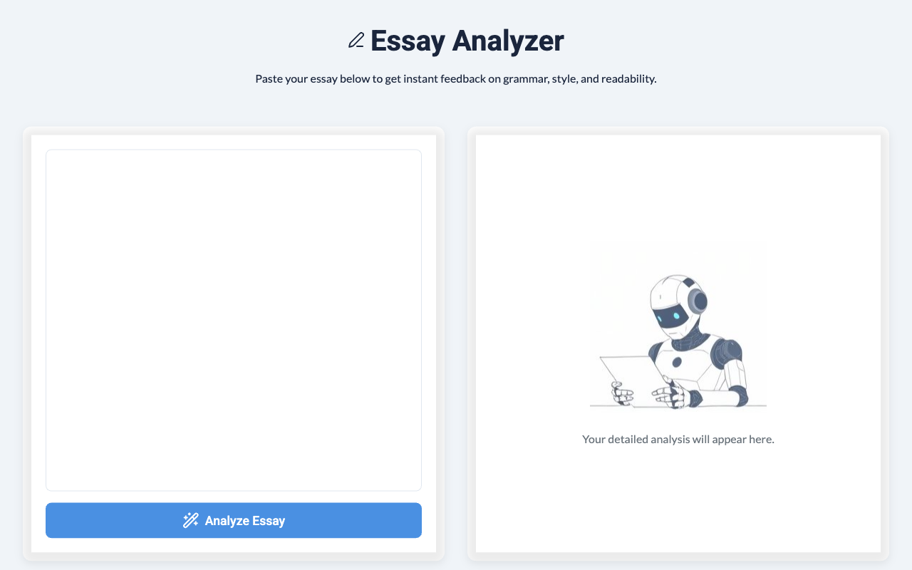 Essay Feedback Tool
 screenshot
