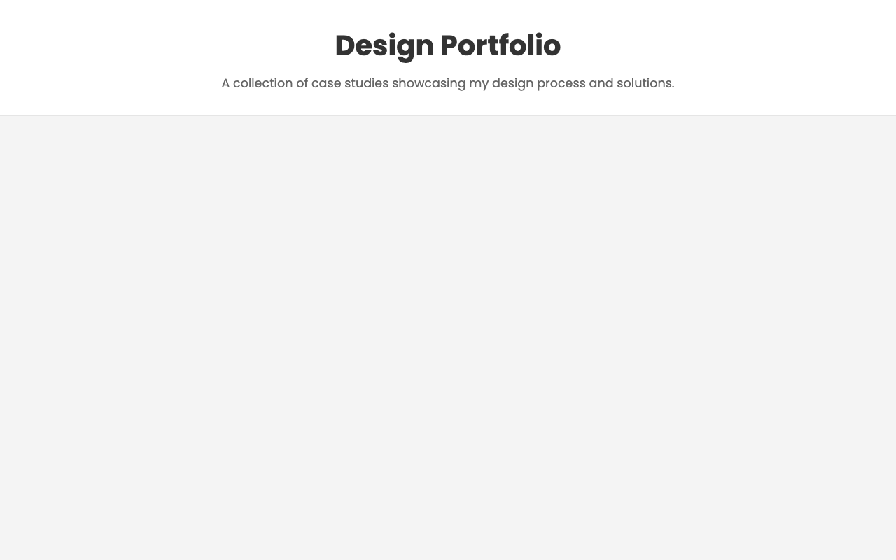 Design Case Study Showcase
 screenshot