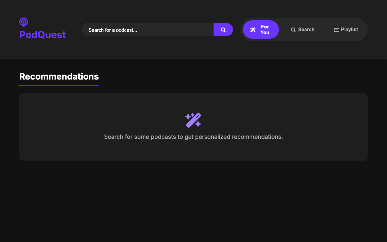 Podcast Search & Playlist
 screenshot