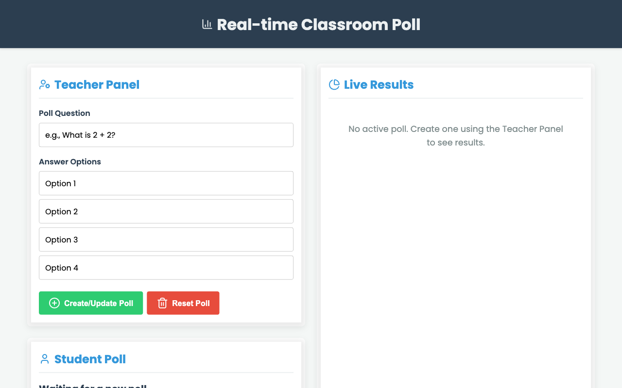 Real-time Classroom Polling
 screenshot