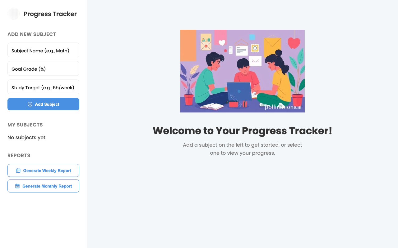 Student Progress Dashboard
 screenshot